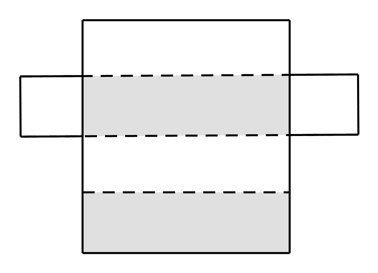 如图所示的平面图形沿虚线折叠能围成下面的哪个长方体?